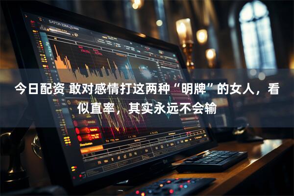 今日配资 敢对感情打这两种“明牌”的女人，看似直率，其实永远不会输